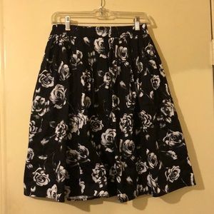 Floral A-line Skirt
